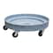 Vestil Gray Multi-Level Plastic Drum Dolly 600 lb Hard Rubber Casters DRUM-PDD - alternate 1